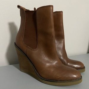 Lucky Brand Wedge Boots 6.5